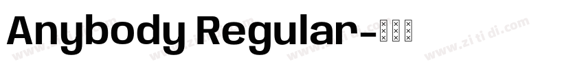 Anybody Regular字体转换
